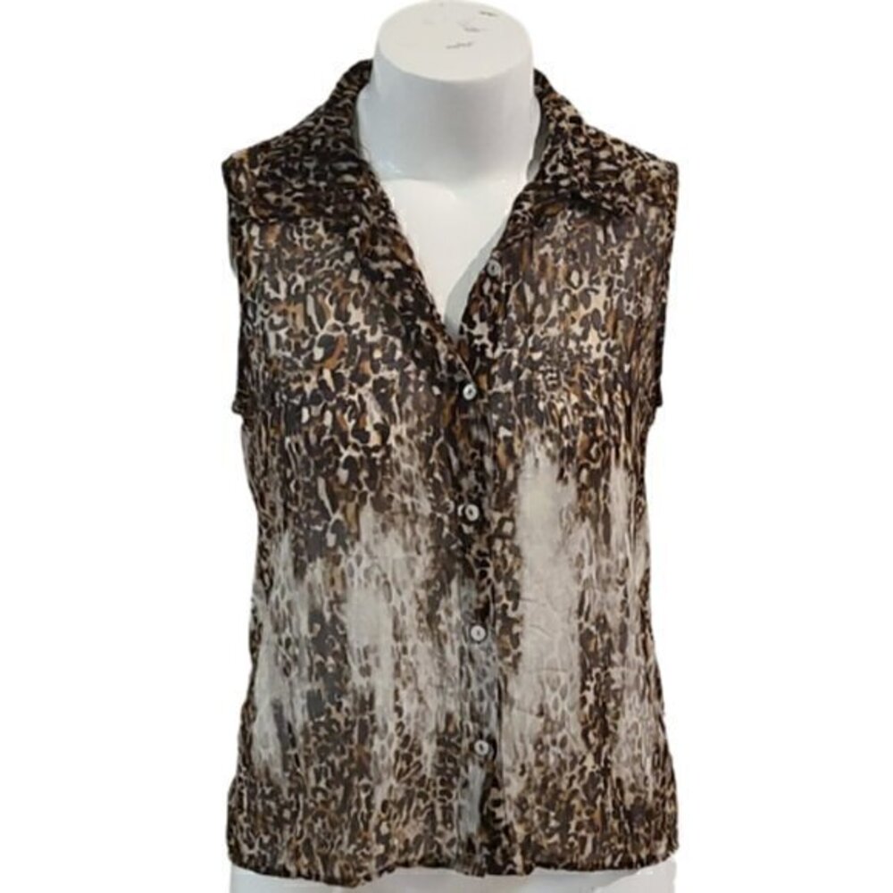 [Chico's] Button Down Tank Top - Size 2